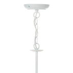 Irwin 8 Light Pendant Dual Mount White<br>Matt White