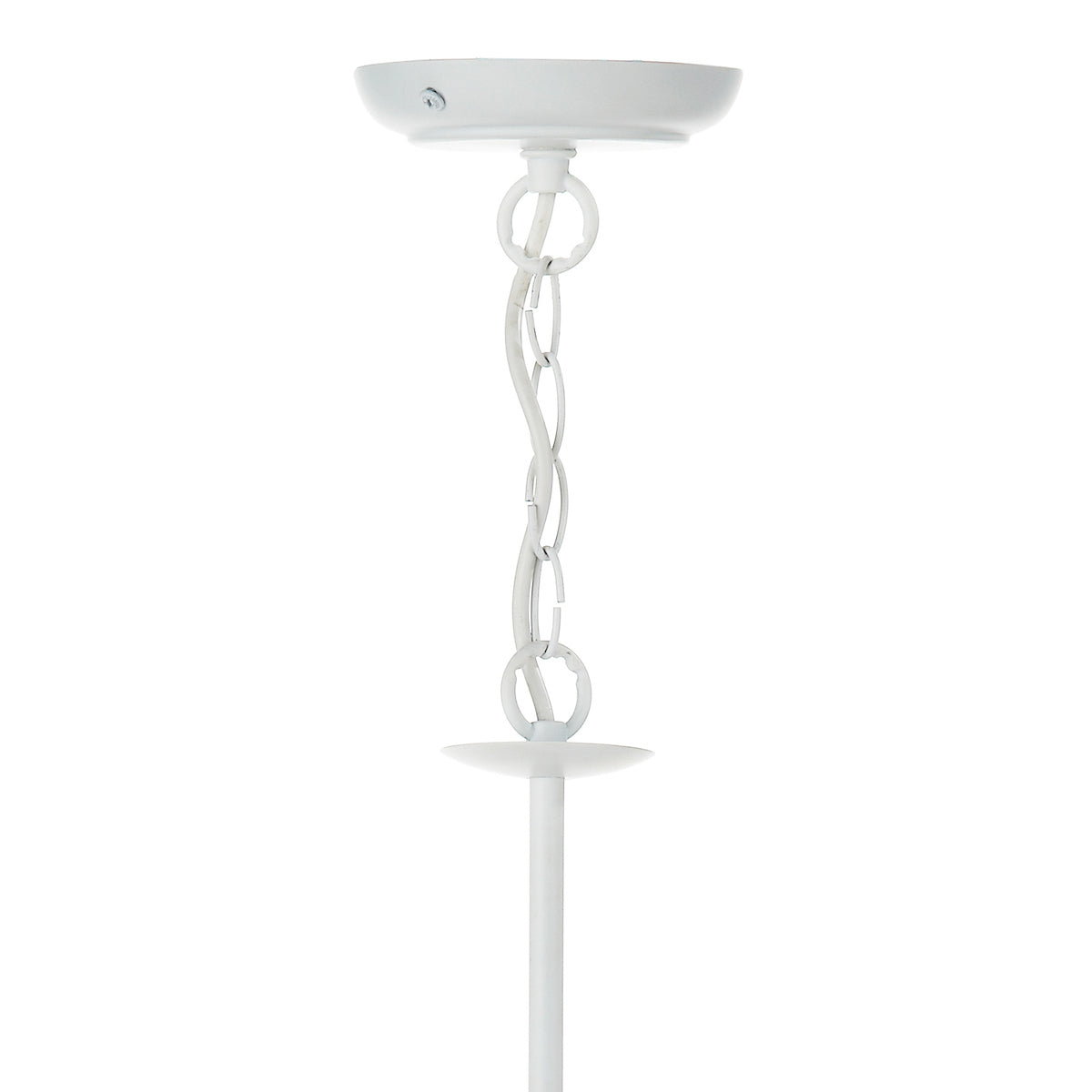Irwin 8 Light Pendant Dual Mount White<br>Matt White