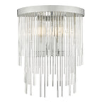 Isla 2 Light Wall Light Polished Chrome And Clear Glass<br>Glass