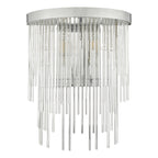 Isla 2 Light Wall Light Polished Chrome And Clear Glass<br>Glass