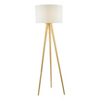 Ivor Tripod Floor Lamp Light Oak Base Only<br>Light Wood