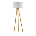Ivor Tripod Floor Lamp Light Oak Base Only<br>Light Wood