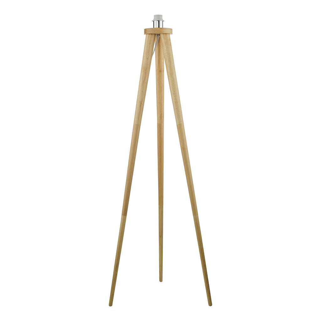 Ivor Tripod Floor Lamp Light Oak Base Only<br>Light Wood