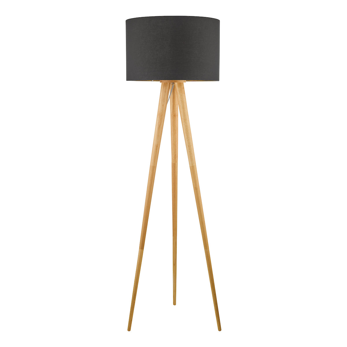 Ivor Tripod Floor Lamp Light Oak Base Only<br>Light Wood