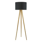 Ivor Tripod Floor Lamp Light Oak Base Only<br>Light Wood