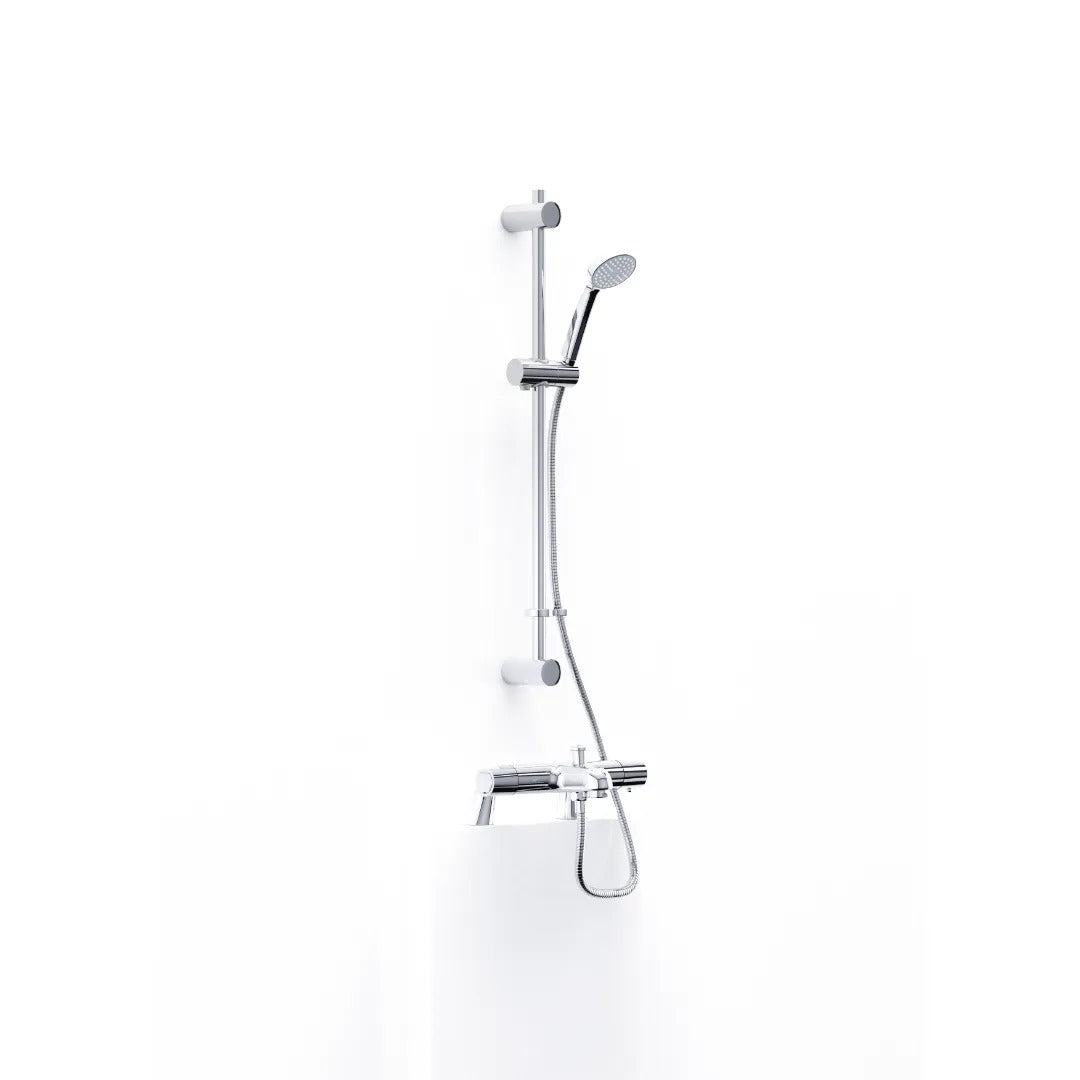 Intatec Thermostatic Bath & Shower Mixer with Flexible Slide Rail Kit