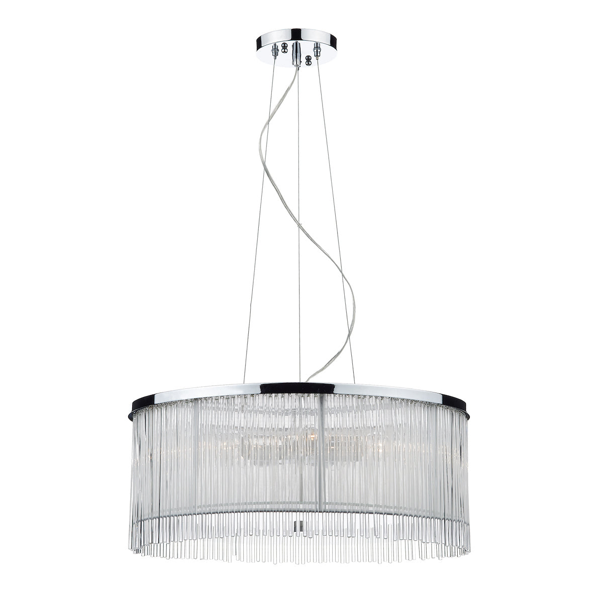 Japan 50cm 3 Light Pendant White<br>Glass