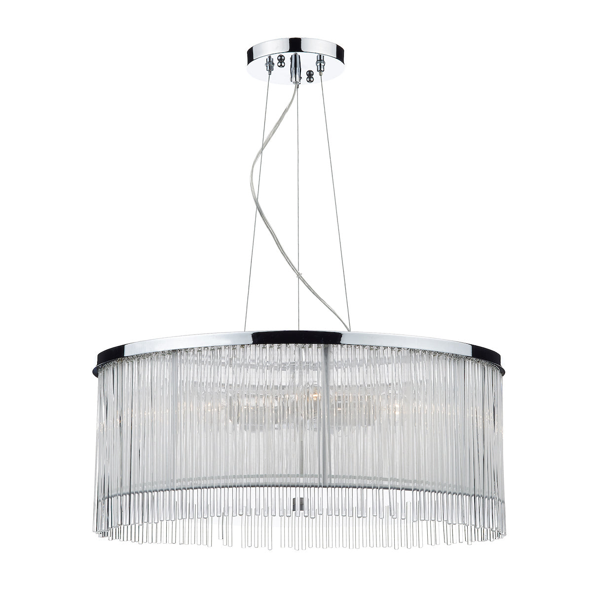 Japan 50cm 3 Light Pendant White<br>Glass