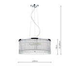 Japan 50cm 3 Light Pendant White<br>Glass