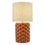 Jayden Table Lamp Orange Glaze With Shade <br>Orange Reactive Glaze
