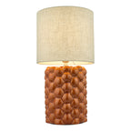 Jayden Table Lamp Orange Glaze With Shade <br>Orange Reactive Glaze