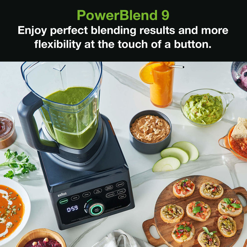 Braun JB9040BK 1600W 3L PowerBlend 9 Jug Blender Black