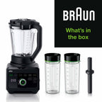 Braun JB9040BK 1600W 3L PowerBlend 9 Jug Blender Black