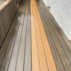 EasyFit Composite Deck Board Duo in Teak & Walnut