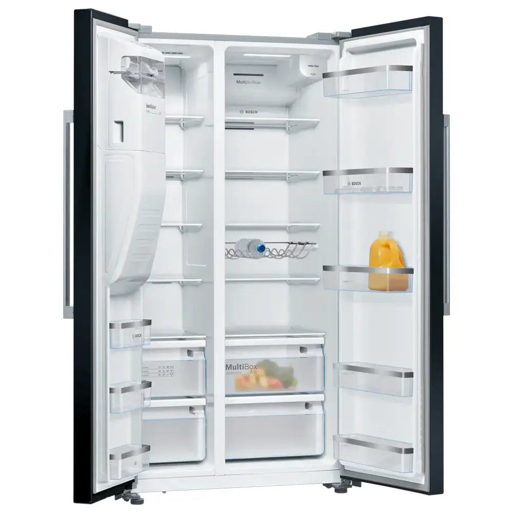 Bosch Series 6 KAD93ABEP Plumbed American Fridge Freezer -Black