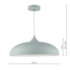 Kaelan 1 Light Pendant Soft Matt Grey<br>Matt Grey