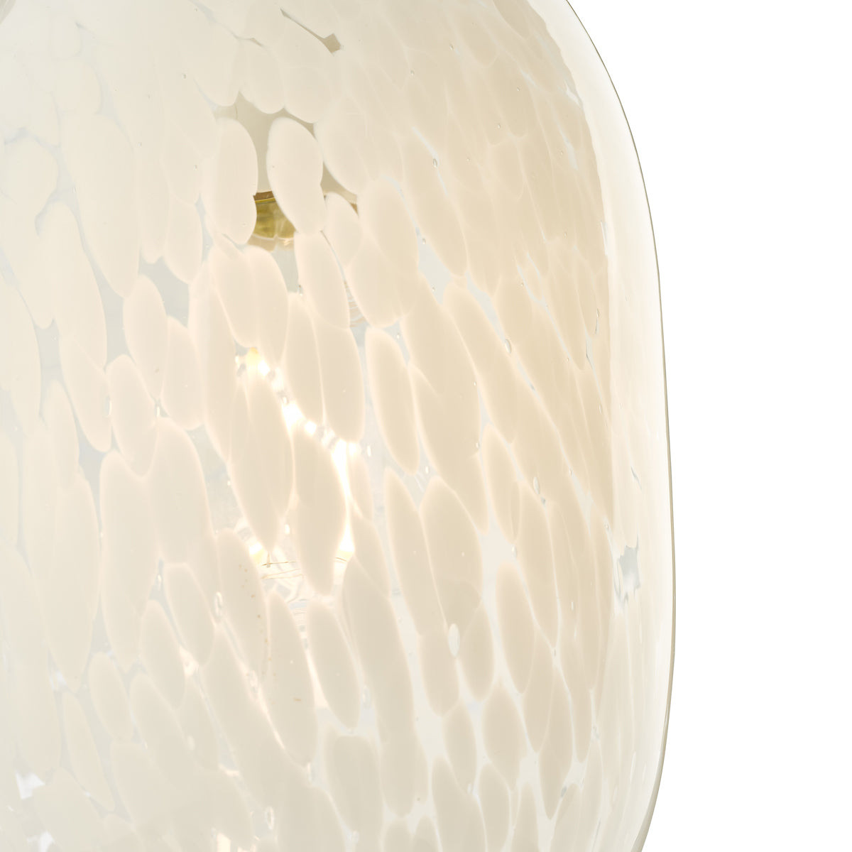 Kari Pendant White Glass<br>White Glass