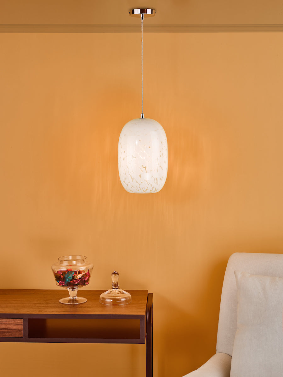 Kari Pendant White Glass<br>White Glass