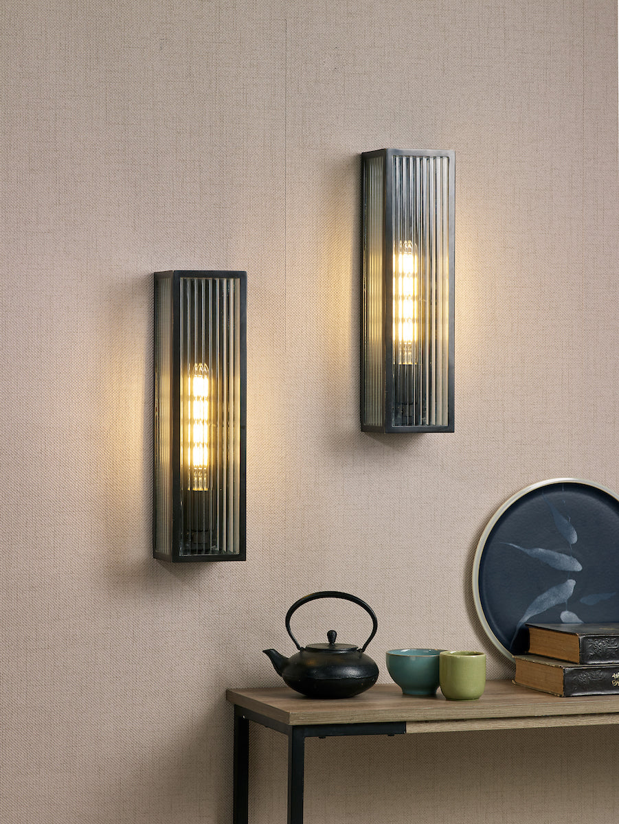 Keegan Outdoor Wall Light Rubbed Bronze IP44 Large<br>Rubbed Bronze