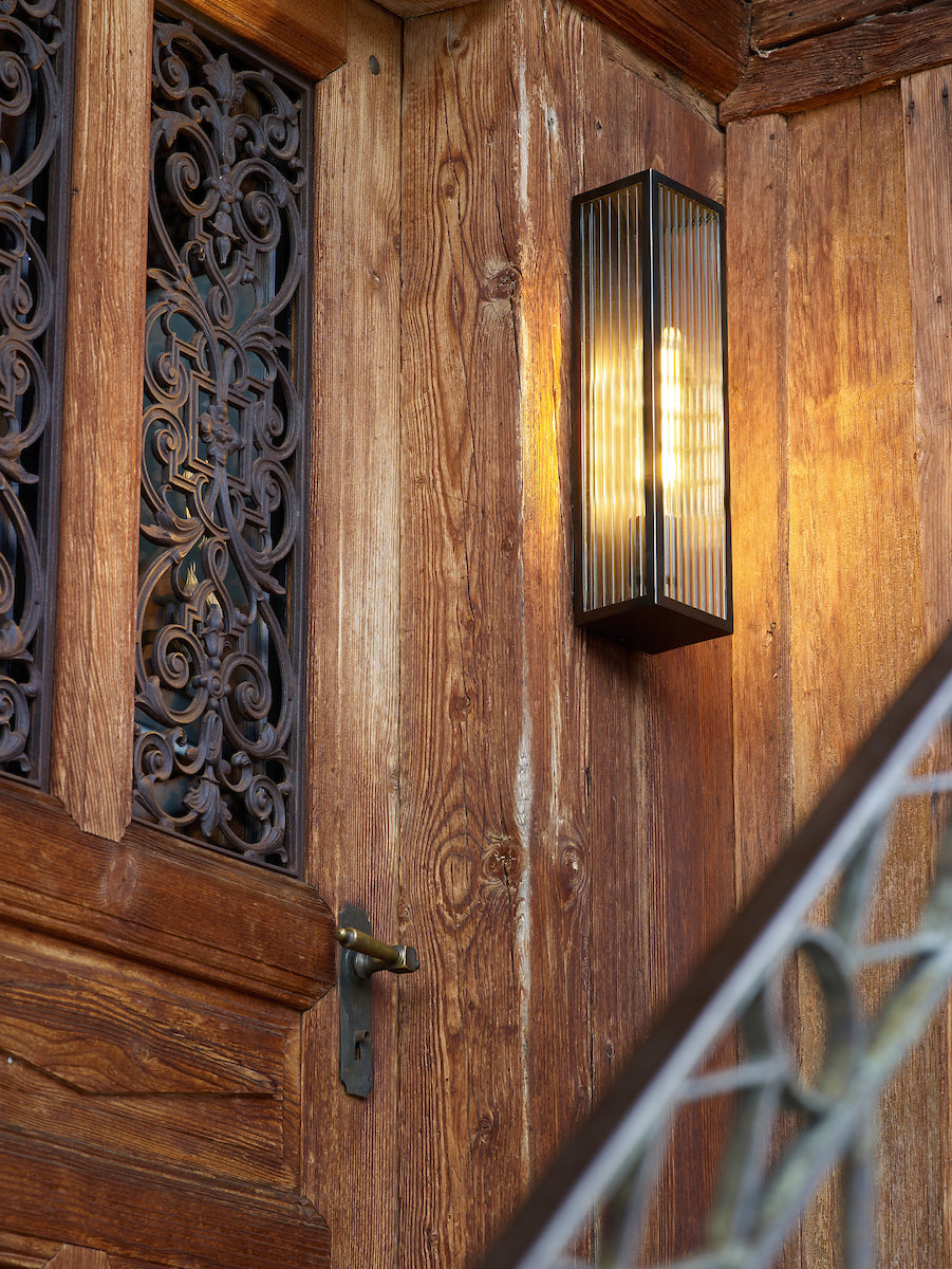 Keegan Outdoor Wall Light Rubbed Bronze IP44 Large<br>Rubbed Bronze