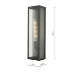Keegan Outdoor Wall Light Rubbed Bronze IP44 Large<br>Rubbed Bronze