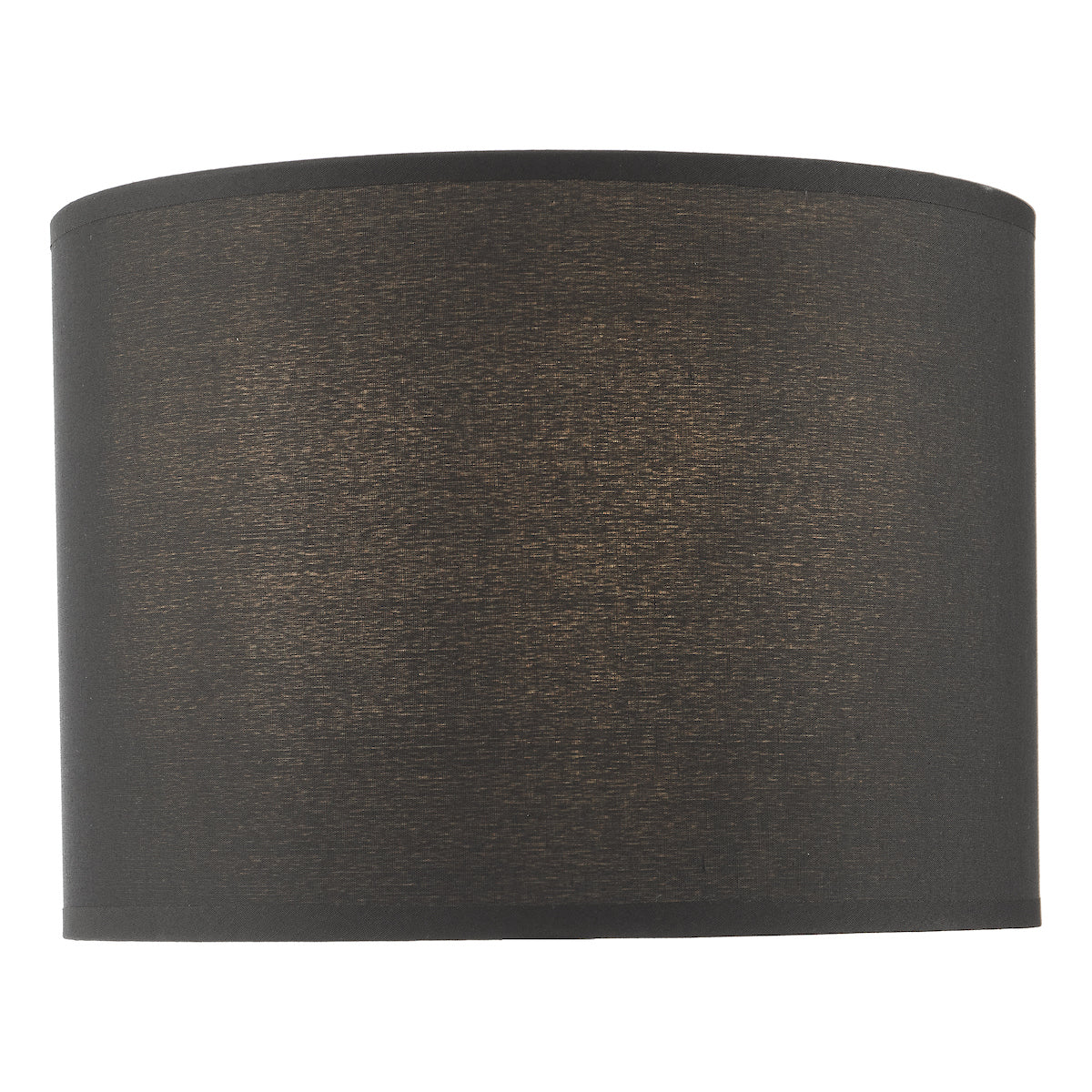 Kelso Black Cotton Drum Shade 28cm<br>Black