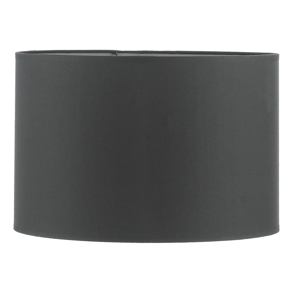 Kelso Black Cotton Drum Shade 38cm<br>Black