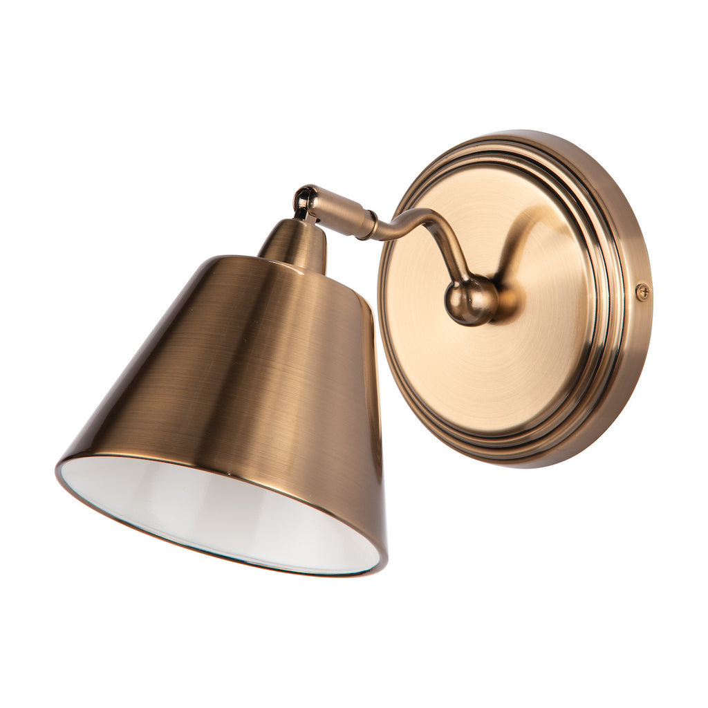 Kempten Single Wall Spotlight Antique Brass<br>Antique Brass
