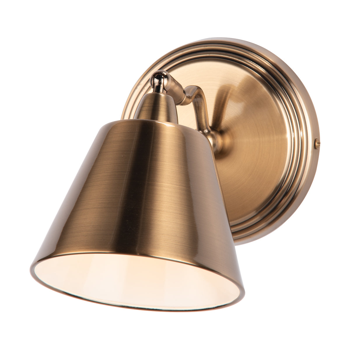 Kempten Single Wall Spotlight Antique Brass<br>Antique Brass