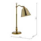 Kempten Task Table Lamp Antique Brass<br>Antique Brass