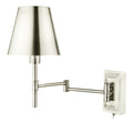 Kensington 1 Light Swing Arm Wall Light Polished Nickel<br>Polished Nickel