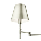 Kensington 1 Light Swing Arm Wall Light Polished Nickel<br>Polished Nickel