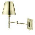 Kensington 1 Light Swing Arm Wall Light Antique Brass<br>Antique Brass