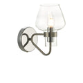 Keta Wall Light Satin Chrome Glass<br>Satin Chrome