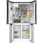 Bosch Series 6 KFI96APEAG Wifi Connected Non-Plumbed Frost Free American Fridge Freezer - Stainless Steel
