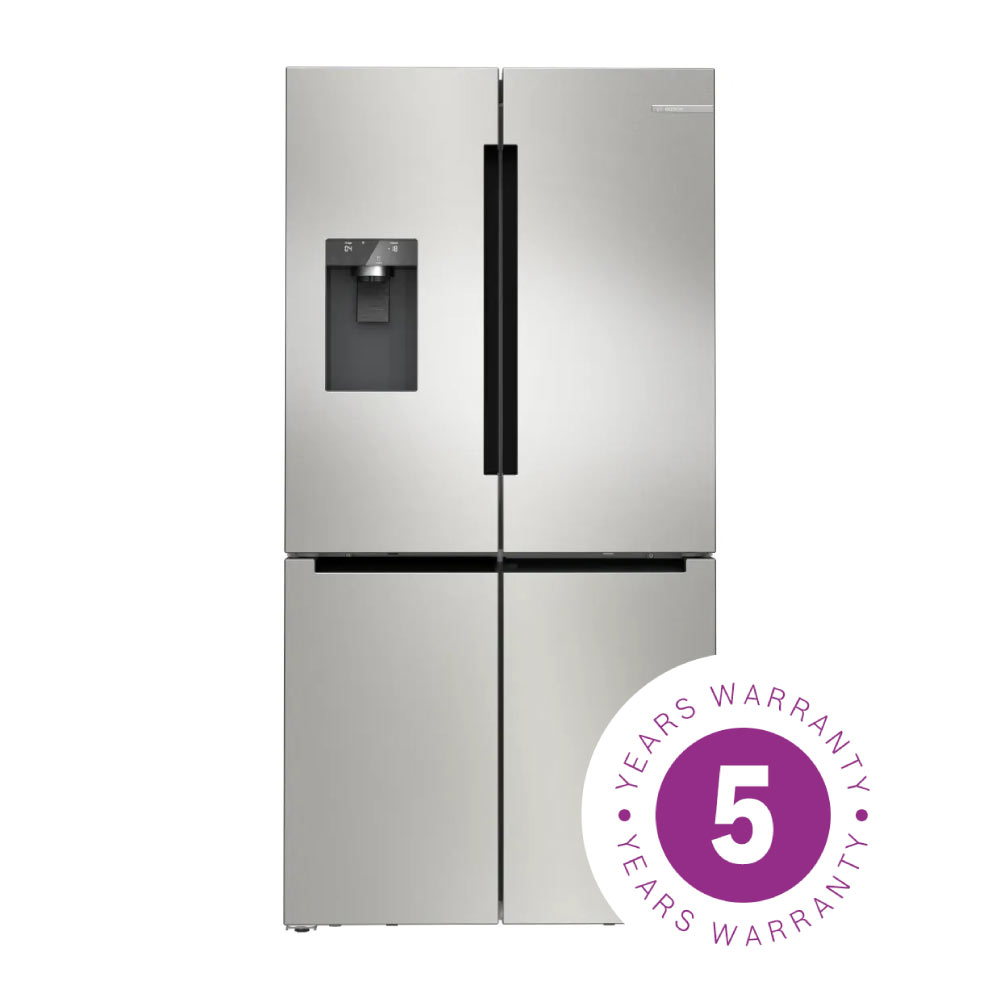 Bosch Series 6 KFI96APEAG Wifi Connected Non-Plumbed Frost Free American Fridge Freezer - Stainless Steel