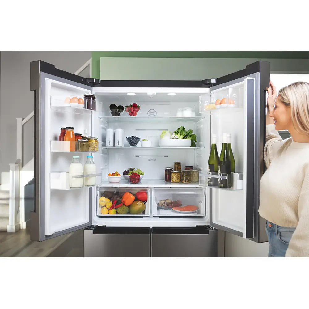 Bosch Series 4 KFN96VPEAG Frost Free American Fridge Freezer- Stainless Steel Effect