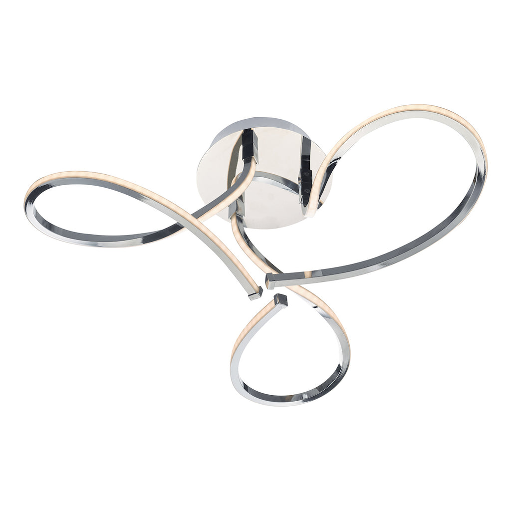 Killian 3 Light Semi Flush Polished Chrome LED<br>Polished Chrome