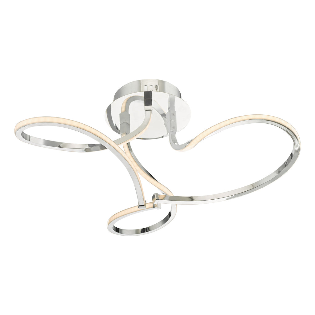 Killian 3 Light Semi Flush Polished Chrome LED<br>Polished Chrome