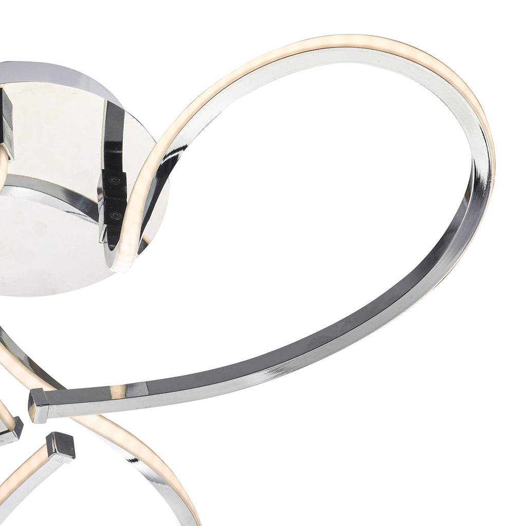 Killian 3 Light Semi Flush Polished Chrome LED<br>Polished Chrome