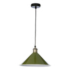 Kinsley Easy Fit Metal Shade Gloss Green 30cm<br>Green