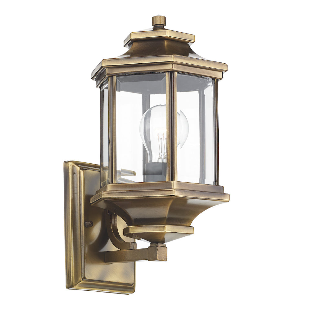Ladbroke Outdoor Wall Light Antique Brass Glass IP44<br>Antique Brass