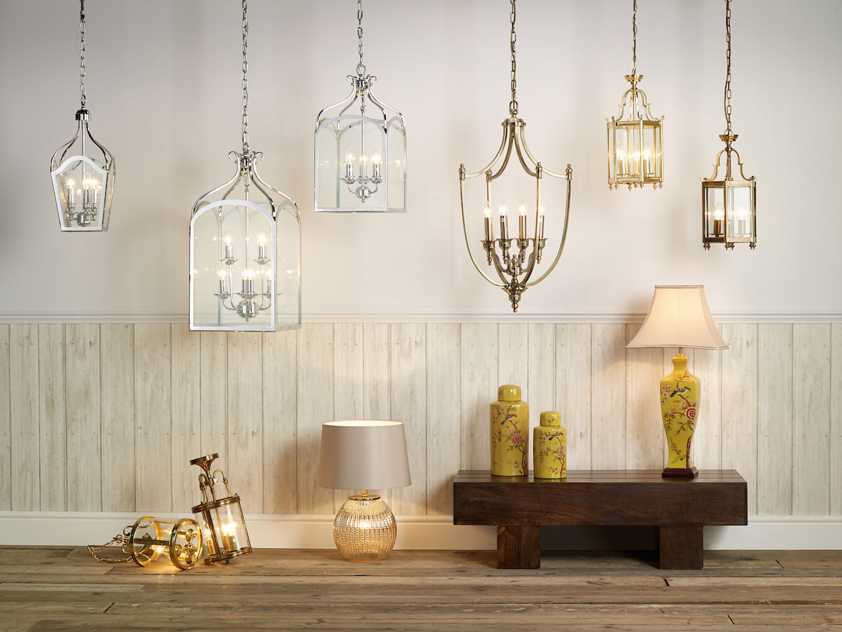 Lambeth 3 Light Lantern Dual Mount Polished Brass<br>Polished Brass