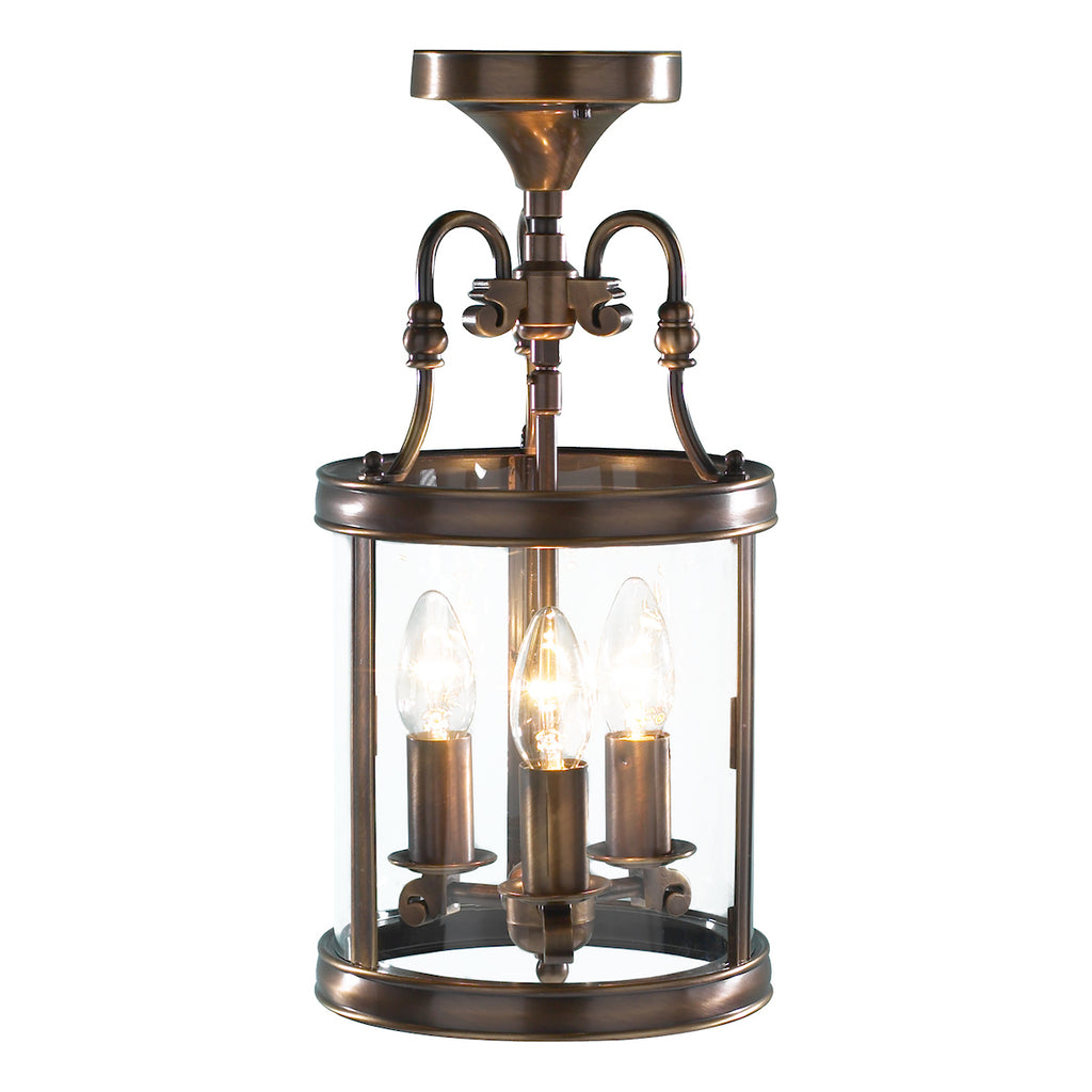 Lambeth 3 Light Lantern Dual Mount Antique Brass<br>Antique Brass