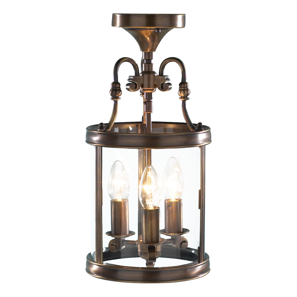 Lambeth 3 Light Lantern Dual Mount Antique Brass<br>Antique Brass