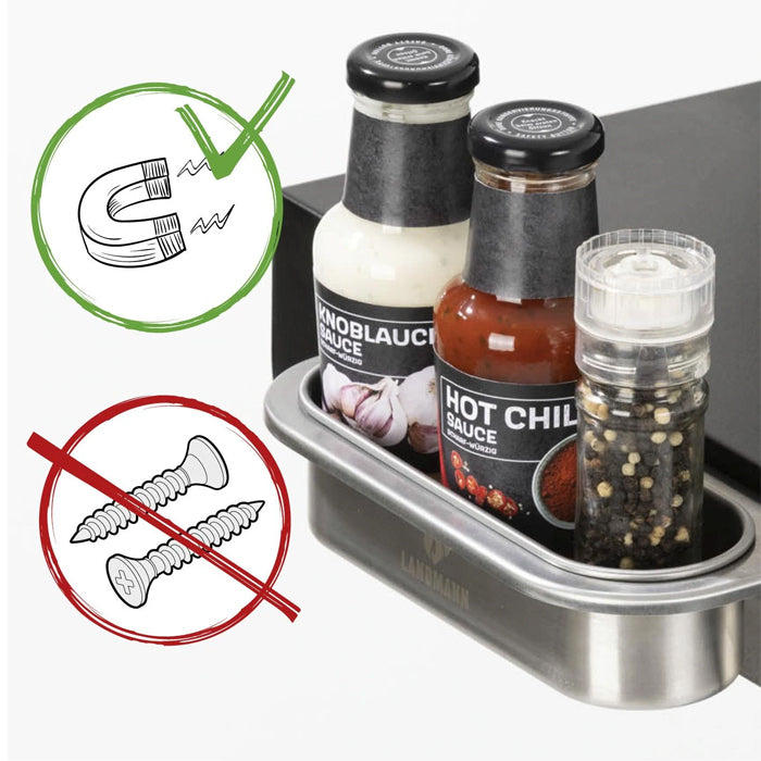 Landmann Stainless Steel Magnetic Sauce Holder