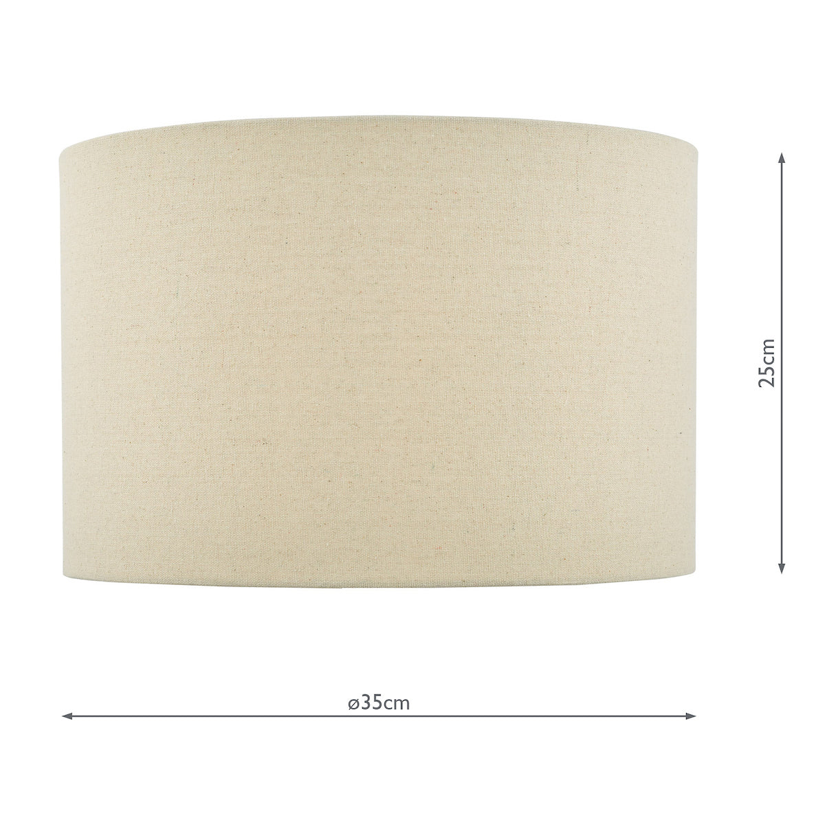 Lava Natural Linen Drum Shade 35cm<br>Natural