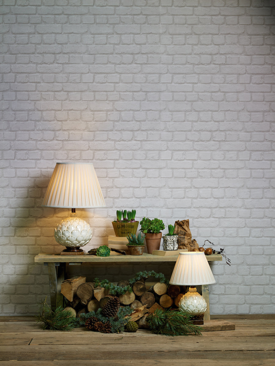 Layer Small Table Lamp Cream With Shade <br>Antique Cream