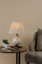 Layer Small Table Lamp Cream With Shade <br>Antique Cream