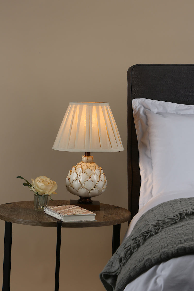 Layer Small Table Lamp Cream With Shade <br>Antique Cream